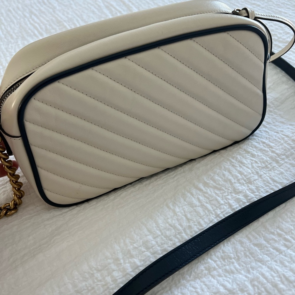 Authentic Gucci Mormont 2 Azalea crossbody white and blue - Picture 2 of 4